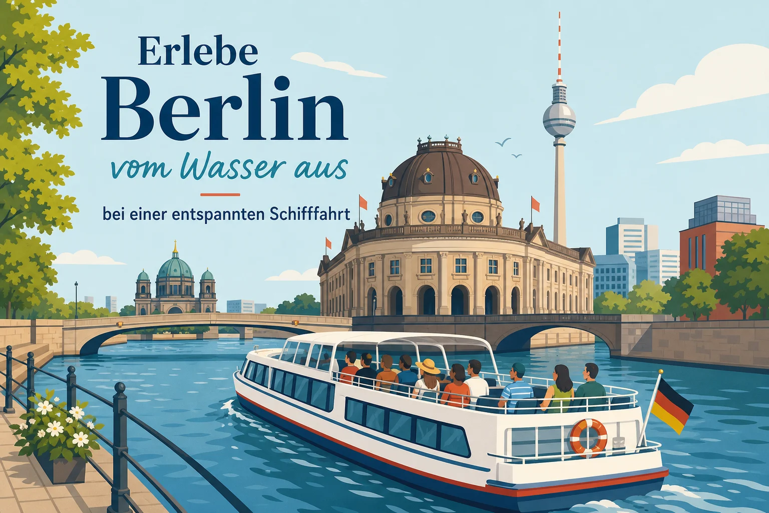 Berlin vom Wasser aus: Schifffahrt auf der Spree