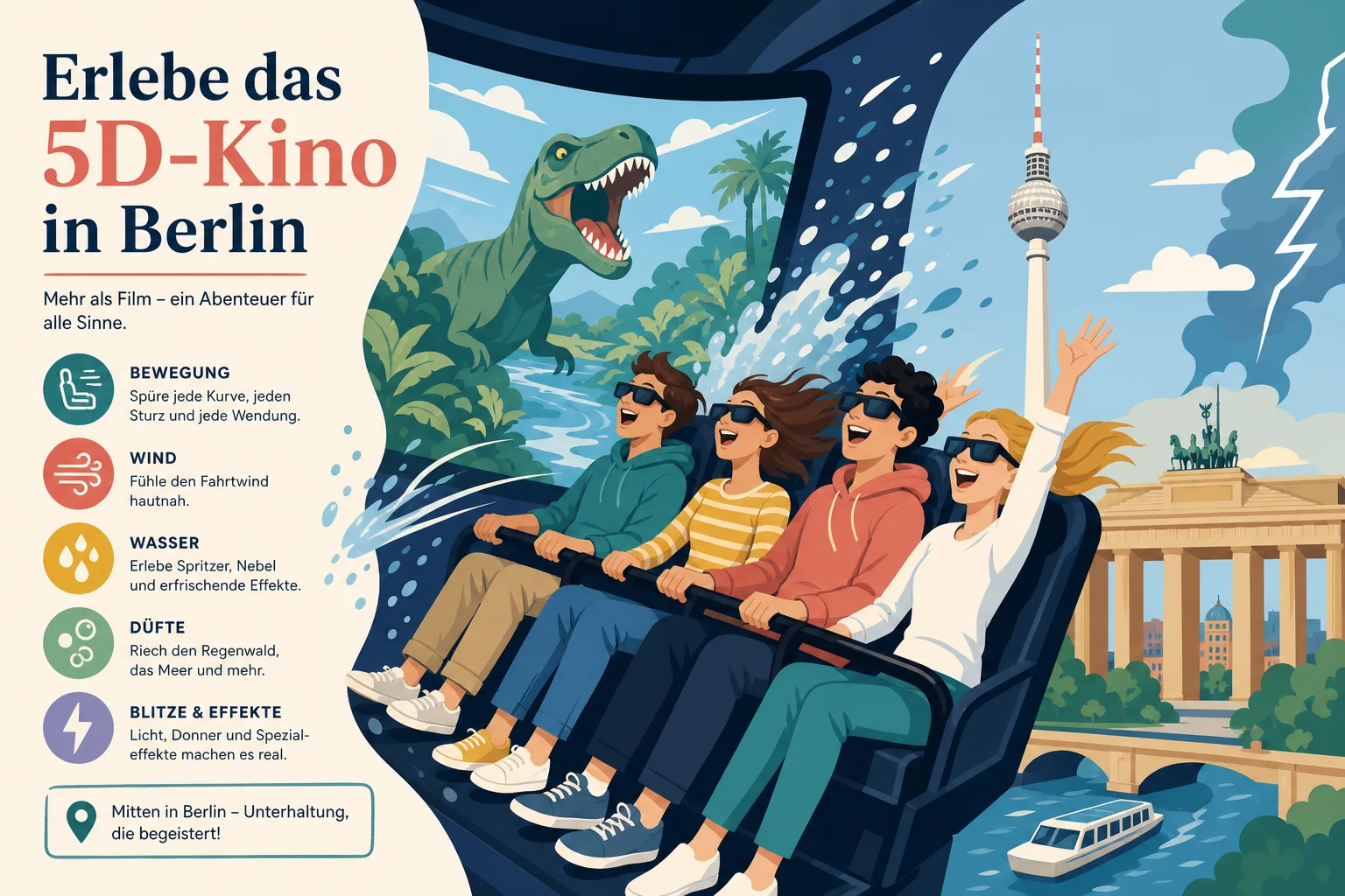 Erlebe das 5D-Kino in Berlin