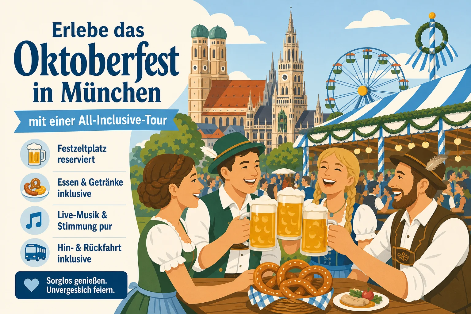Oktoberfest in München mit All-Inclusive-Tour erleben