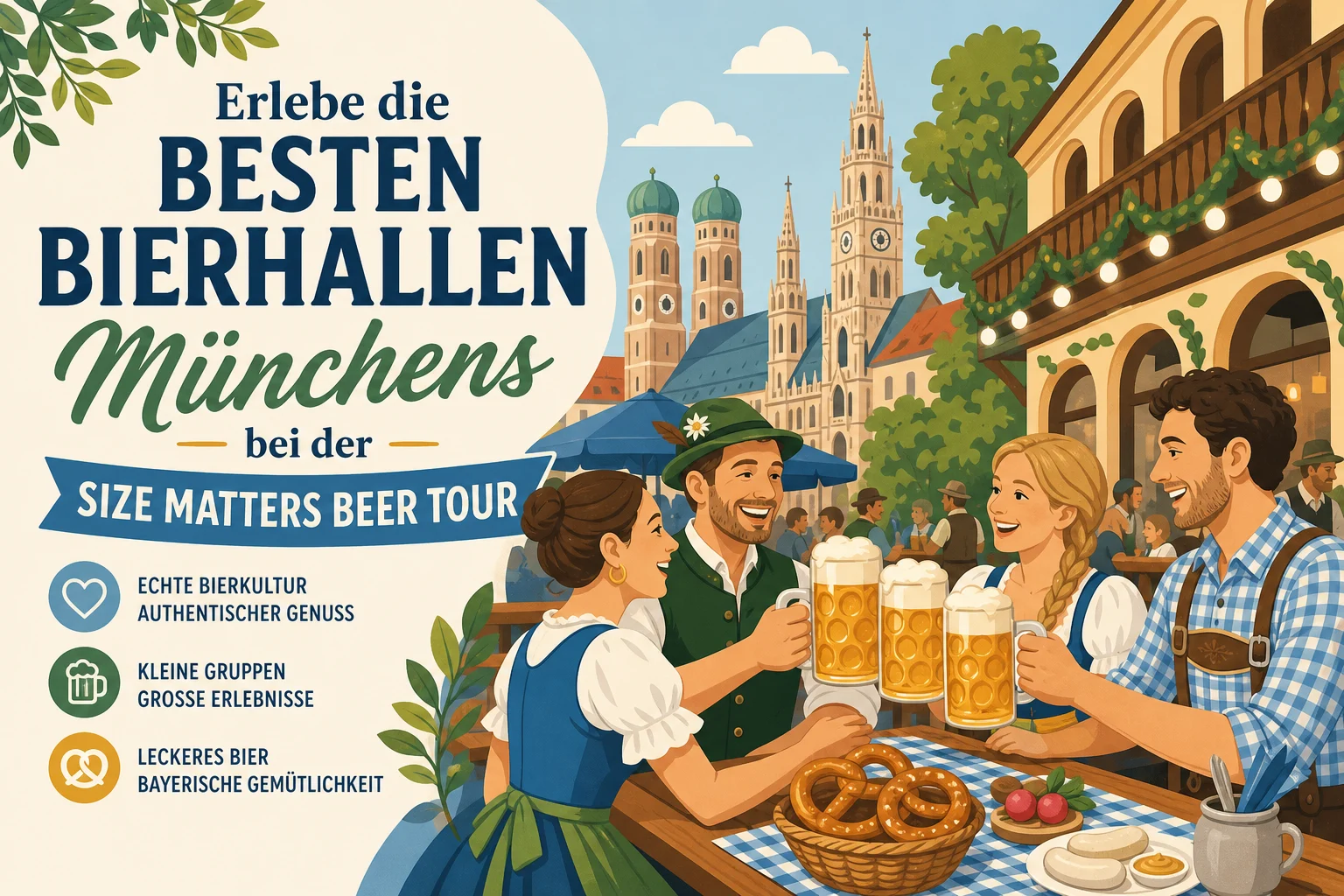 Size Matters Beer Tour in München: Bierhallen, Hofbräuhaus und 1,5 Liter Freibier