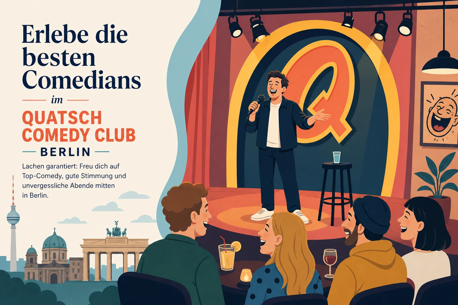 Erlebe die besten Comedians im Quatsch Comedy Club Berlin