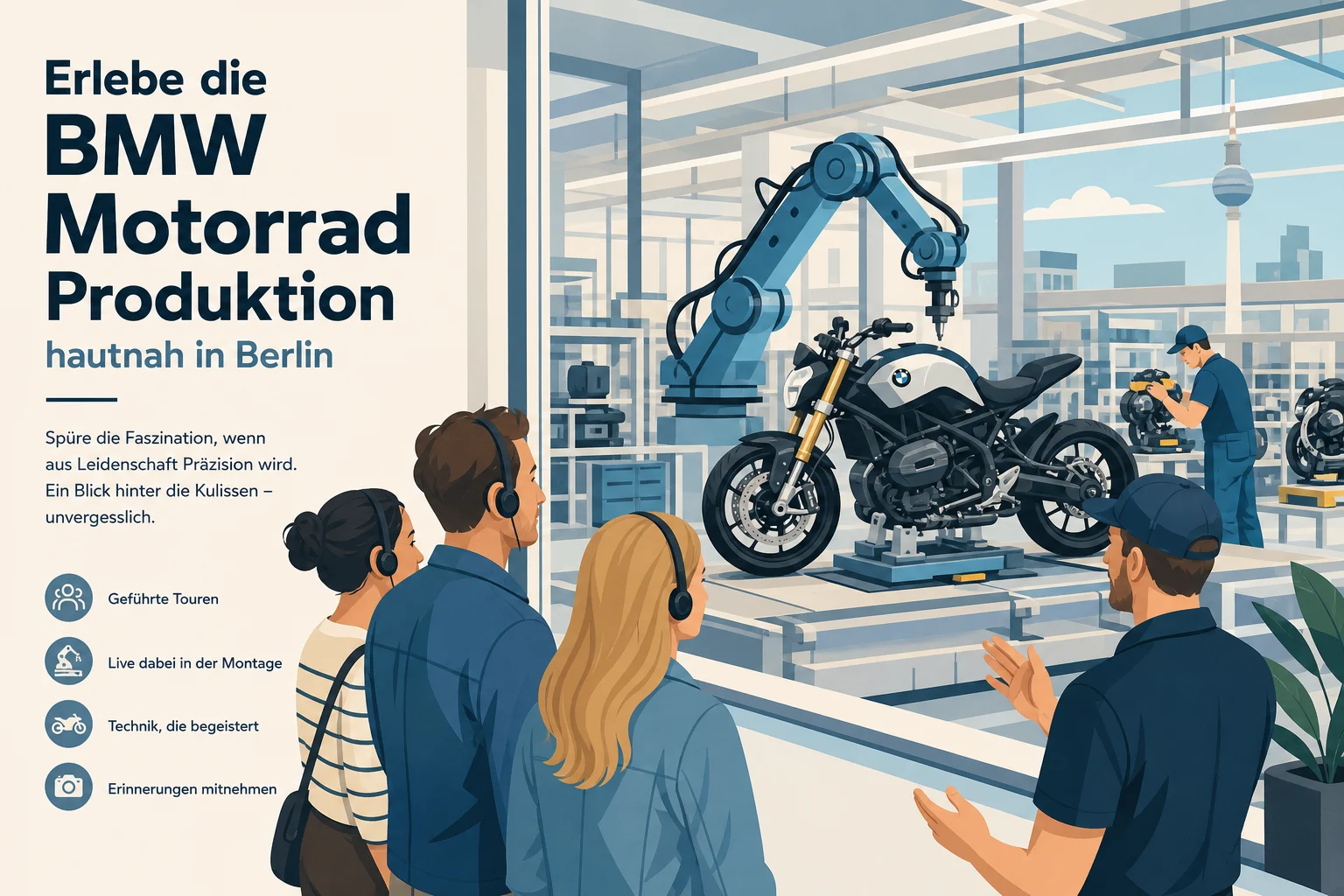 BMW Motorrad Produktion in Berlin: Werksführung in Spandau