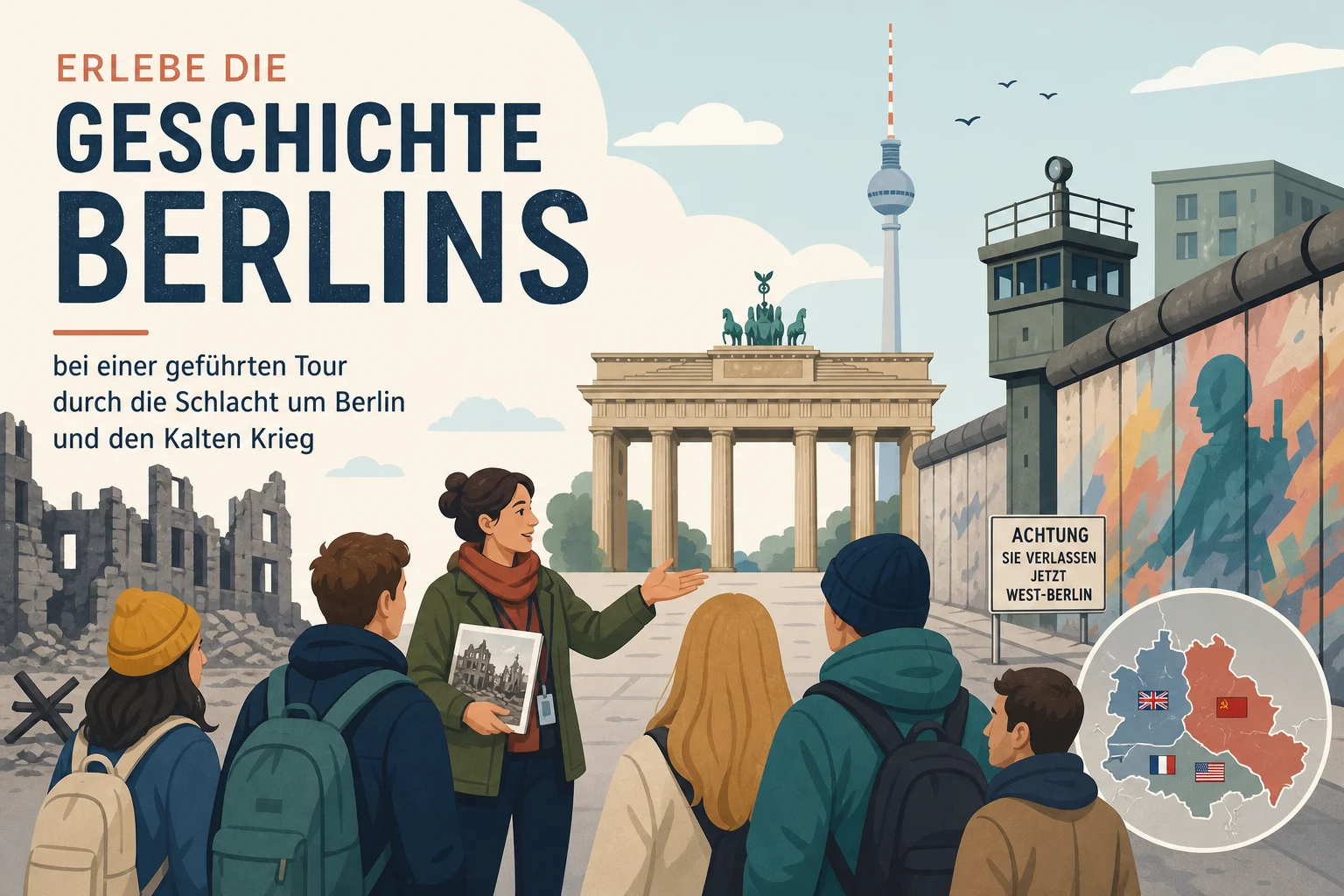 Geführte Tour durch die Schlacht um Berlin und den Kalten Krieg