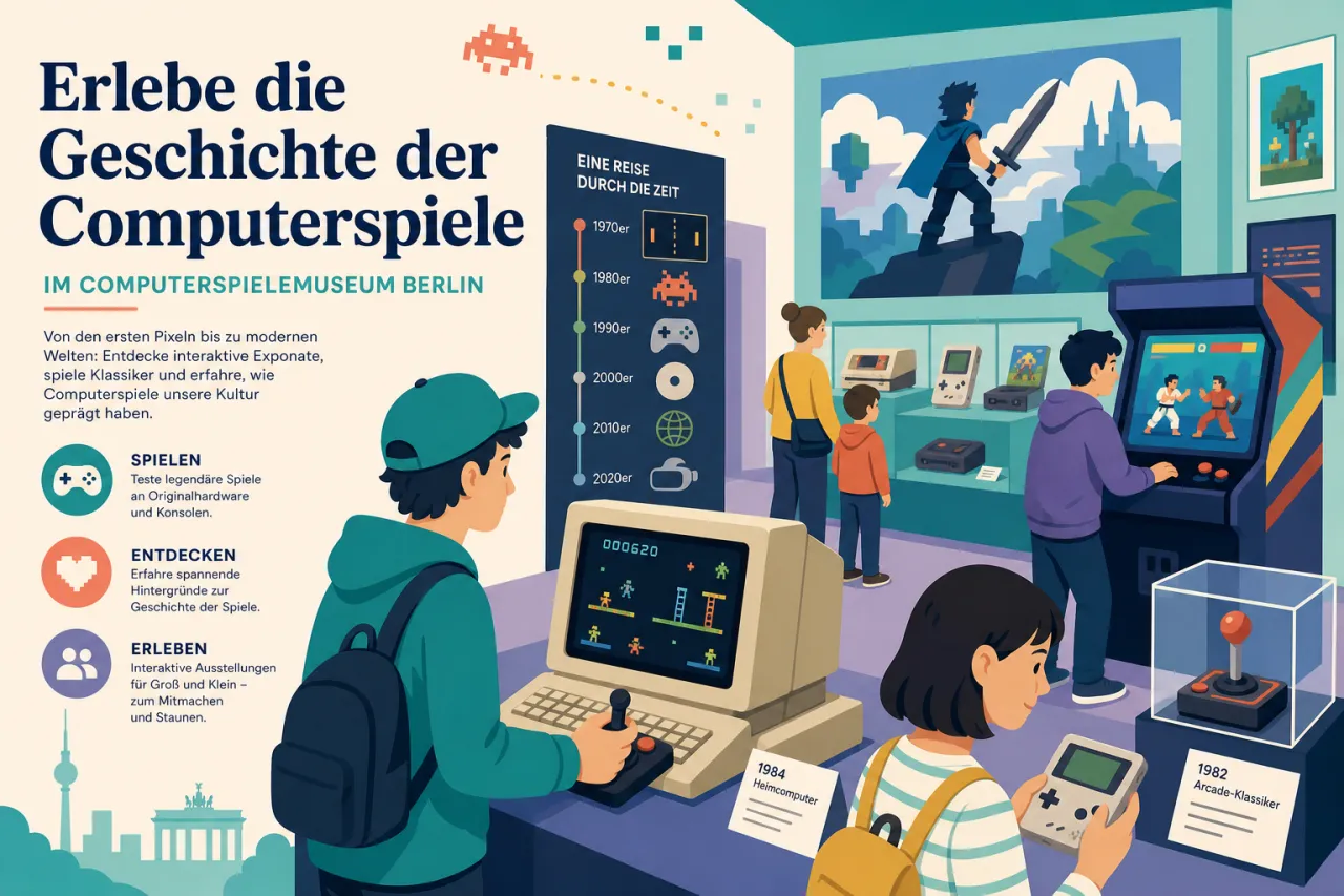 Erlebe die Geschichte der Computerspiele im Computerspielemuseum Berlin