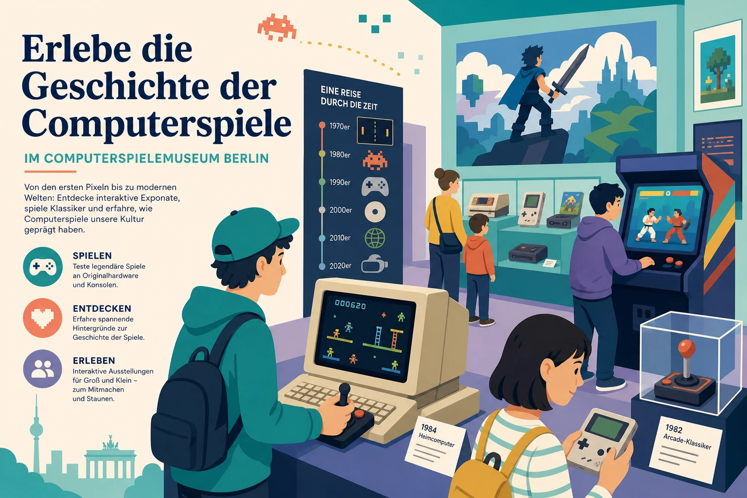 Erlebe die Geschichte der Computerspiele im Computerspielemuseum Berlin