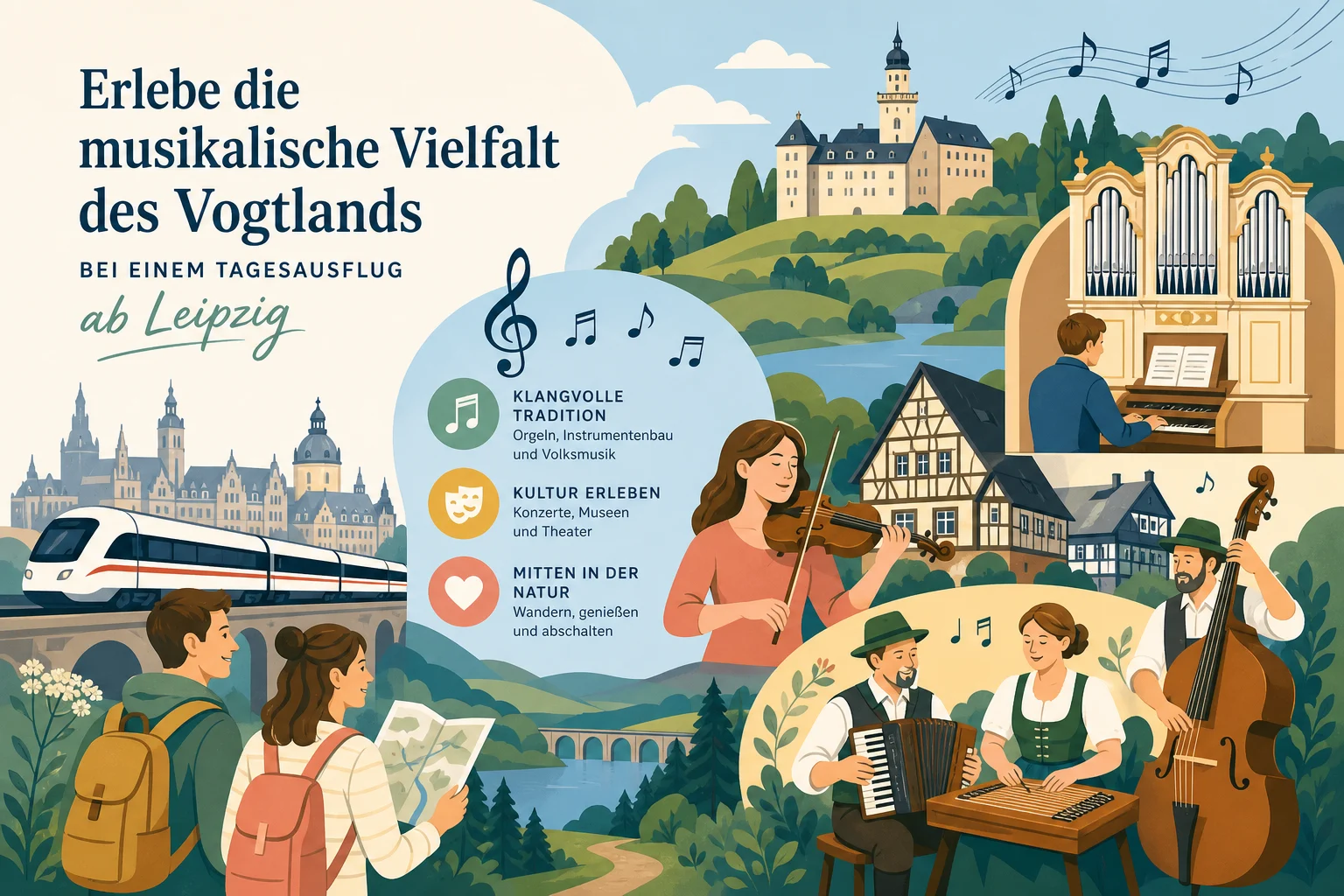 Musikalische Vielfalt im Vogtland: Tagesausflug ab Leipzig