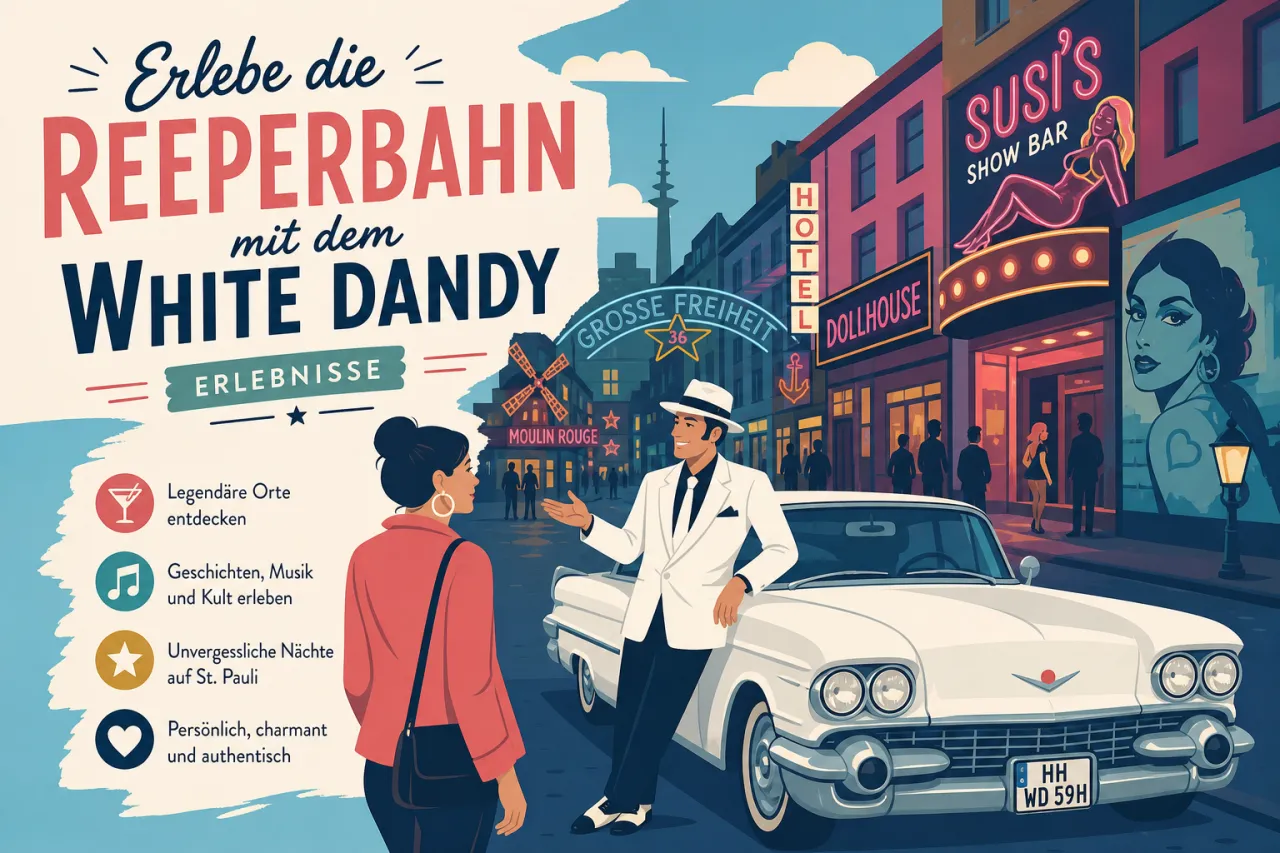 Reeperbahn mit dem White Dandy: Tour durch St. Pauli
