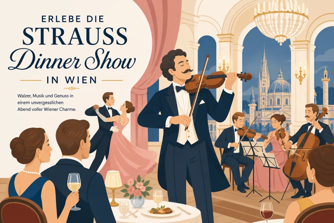 Erlebe die Strauss Dinner Show in Wien