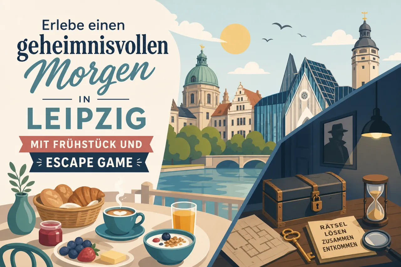 Geheimnisvoller Morgen in Leipzig mit Frühstück und Escape Game