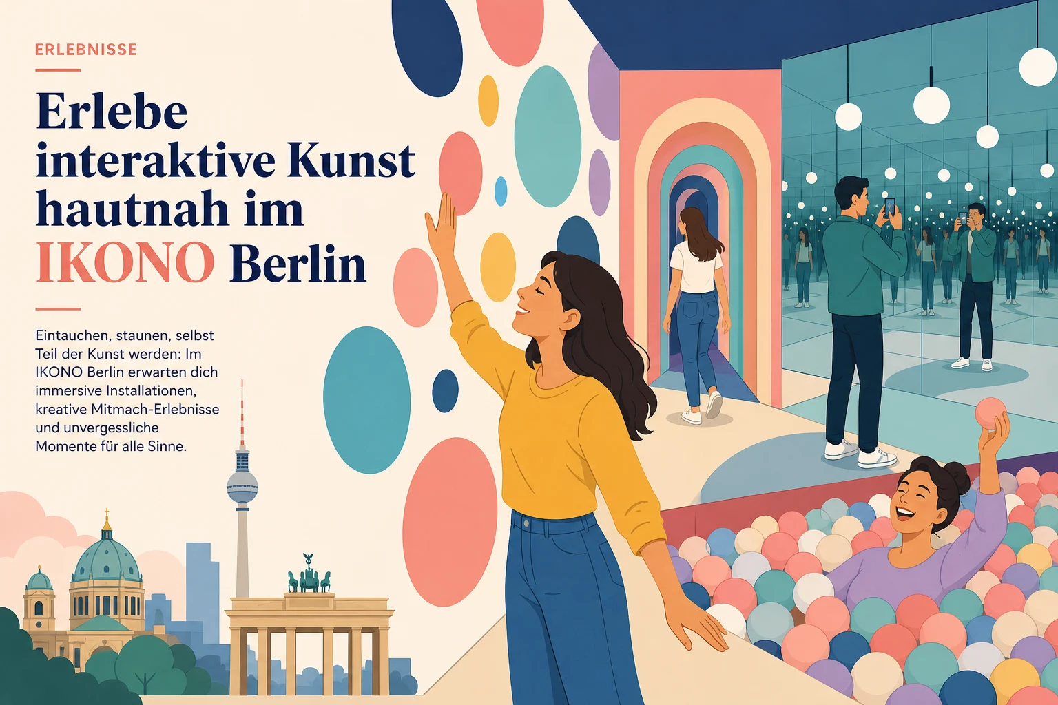 Erlebe interaktive Kunst hautnah im IKONO Berlin