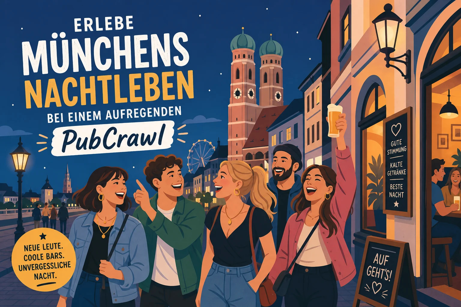 Erlebe Münchens Nachtleben bei einem PubCrawl