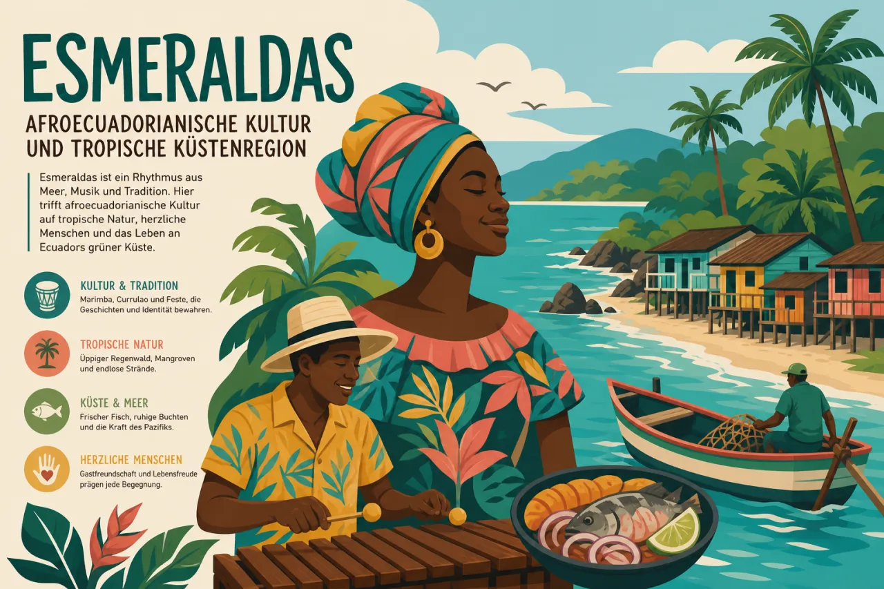 Esmeraldas: Afroecuadorianische Kultur und tropische Küstenregion