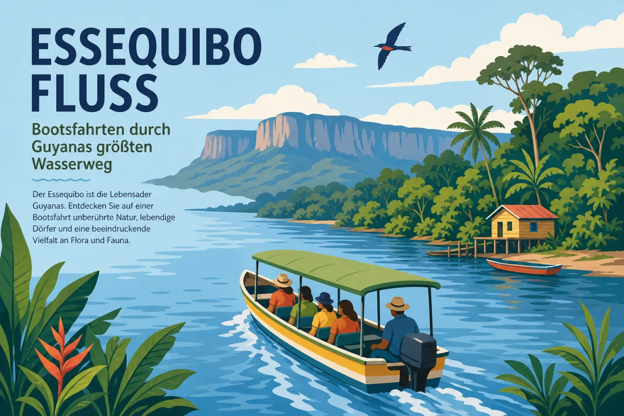 Essequibo Fluss: Bootsfahrten durch Guyanas größten Wasserweg