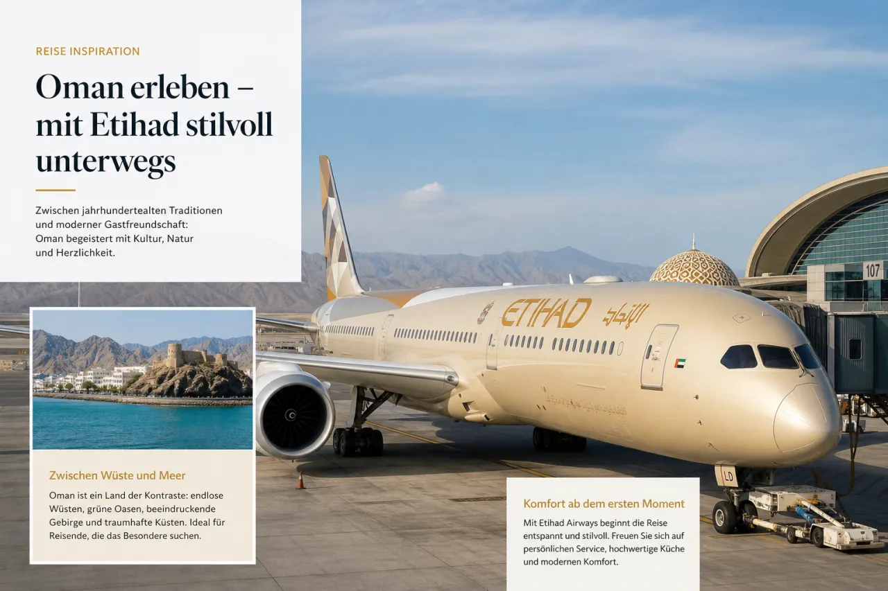 Etihad startet Flüge nach Salalah in Oman