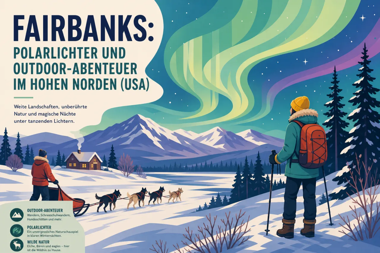Fairbanks: Polarlichter und Outdoor-Abenteuer im hohen Norden