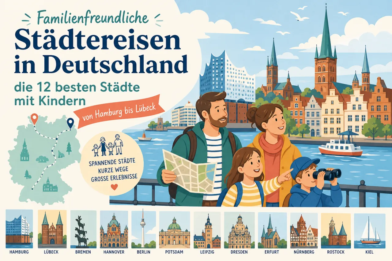 Familienfreundliche Städtereisen in Deutschland: die 12 besten Städte mit Kindern von Hamburg bis Lübeck