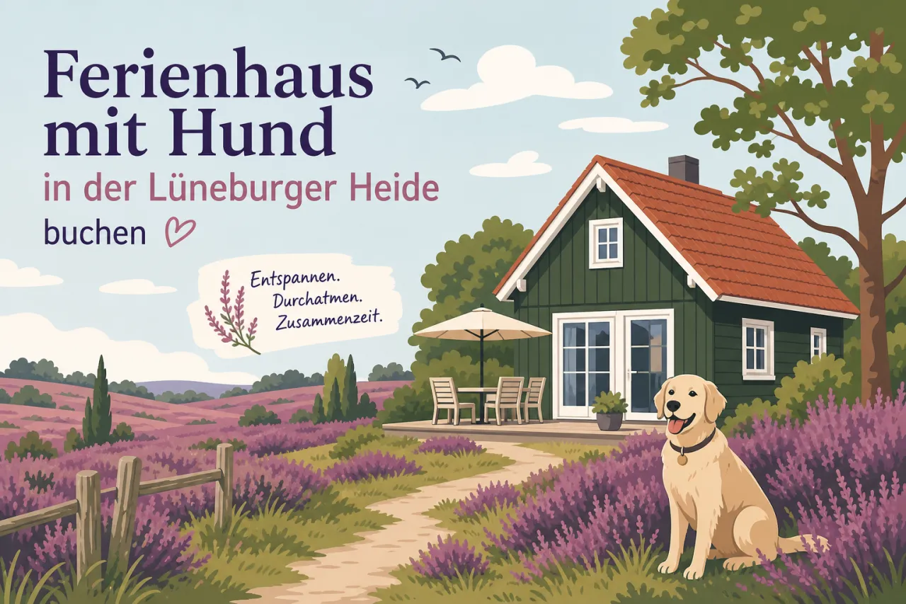Ferienhaus mit Hund in der Lüneburger Heide buchen