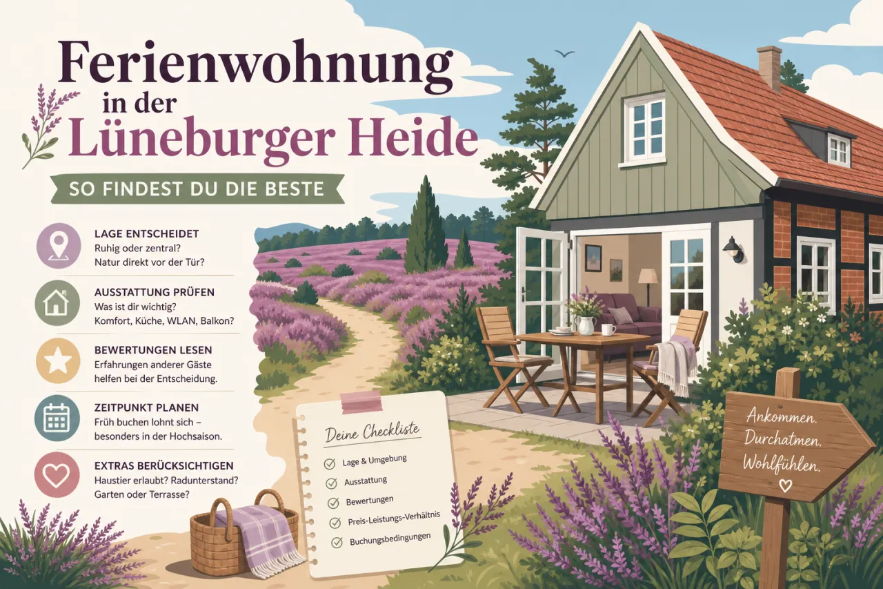 Ferienwohnung in der Lüneburger Heide: So findest du die Beste
