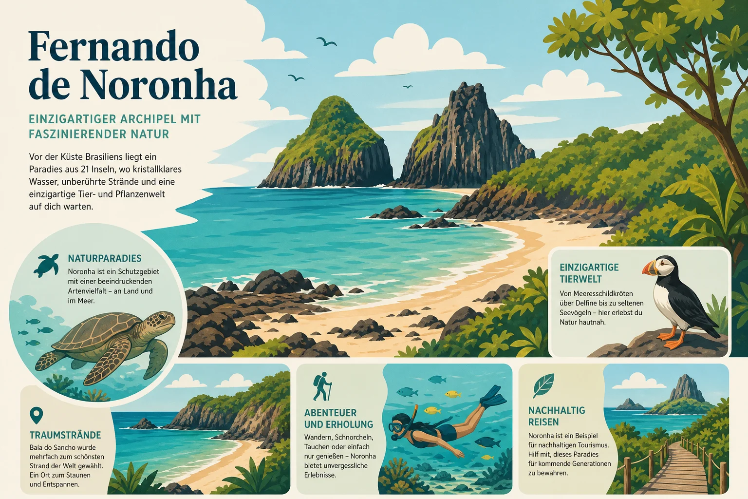 Fernando de Noronha: Einzigartiger Archipel mit faszinierender Natur