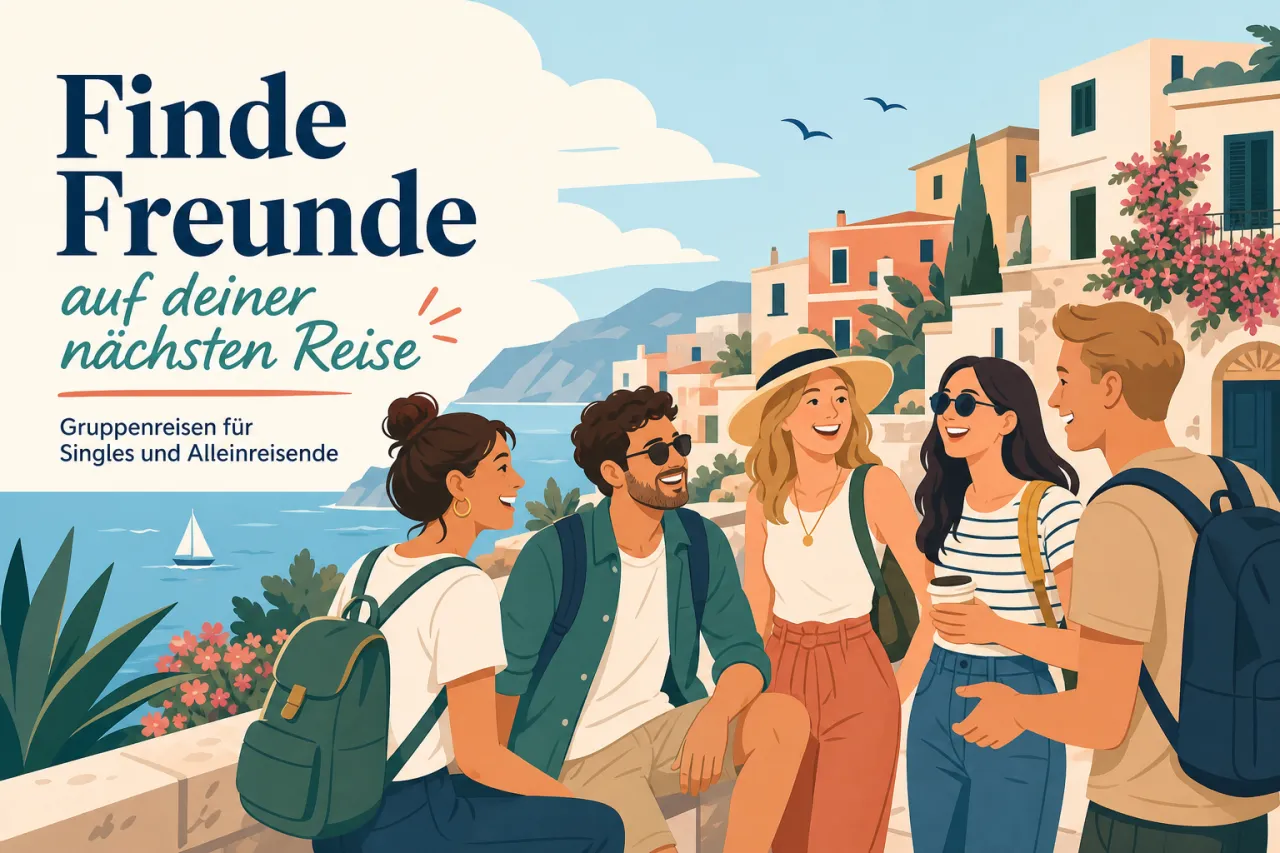 Finde Freunde auf deiner nächsten Reise