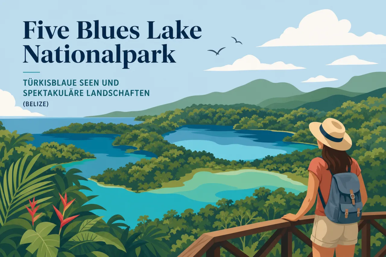 Five Blues Lake Nationalpark in Belize: Türkisblaue Seen und Naturpfade