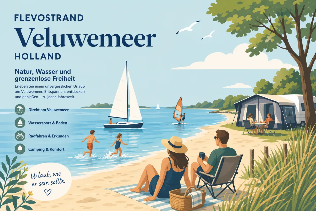 Flevostrand Veluwemeer in Holland
