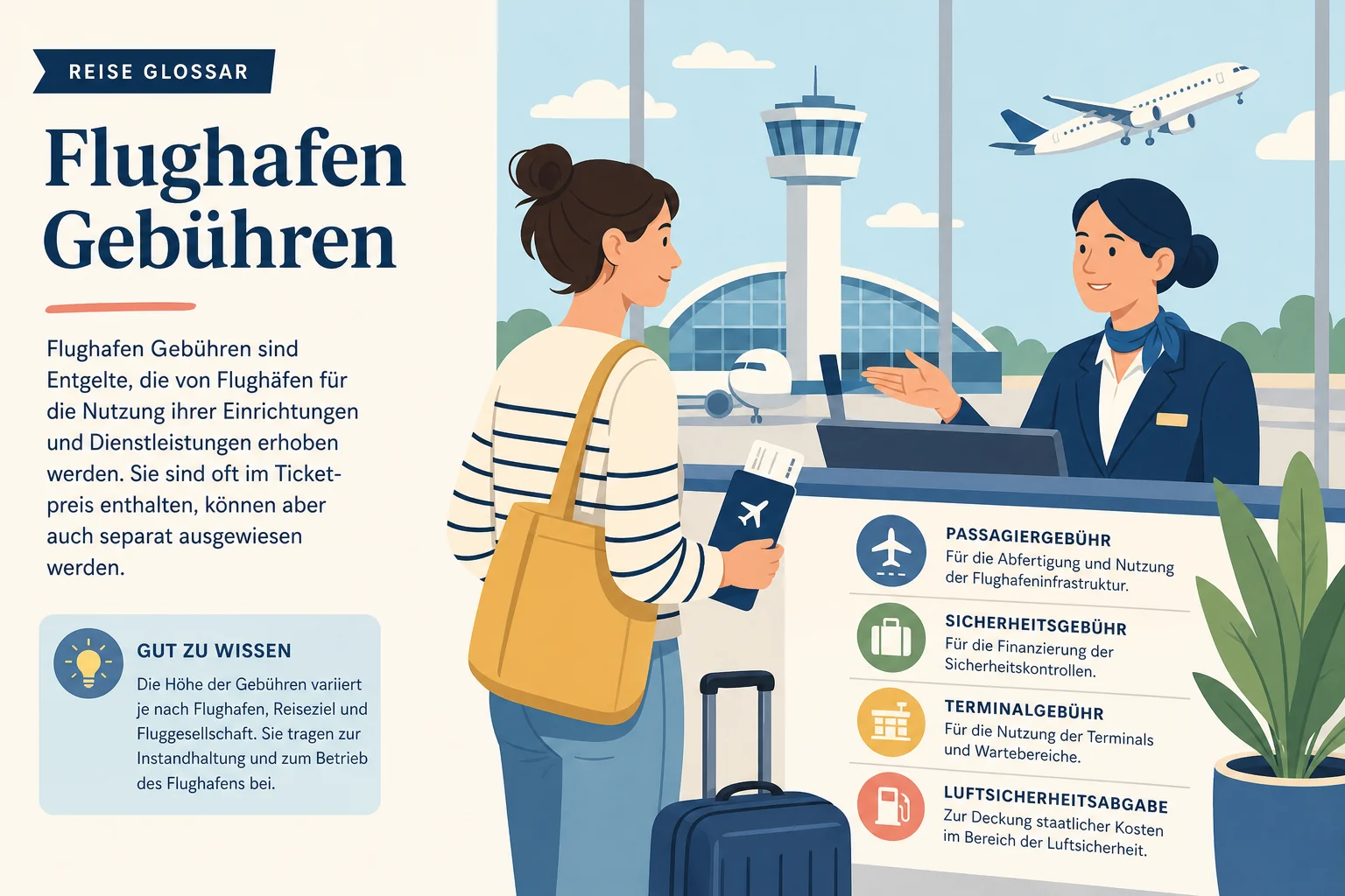 Flughafen Gebühren: Was du vor der Buchung wissen solltest