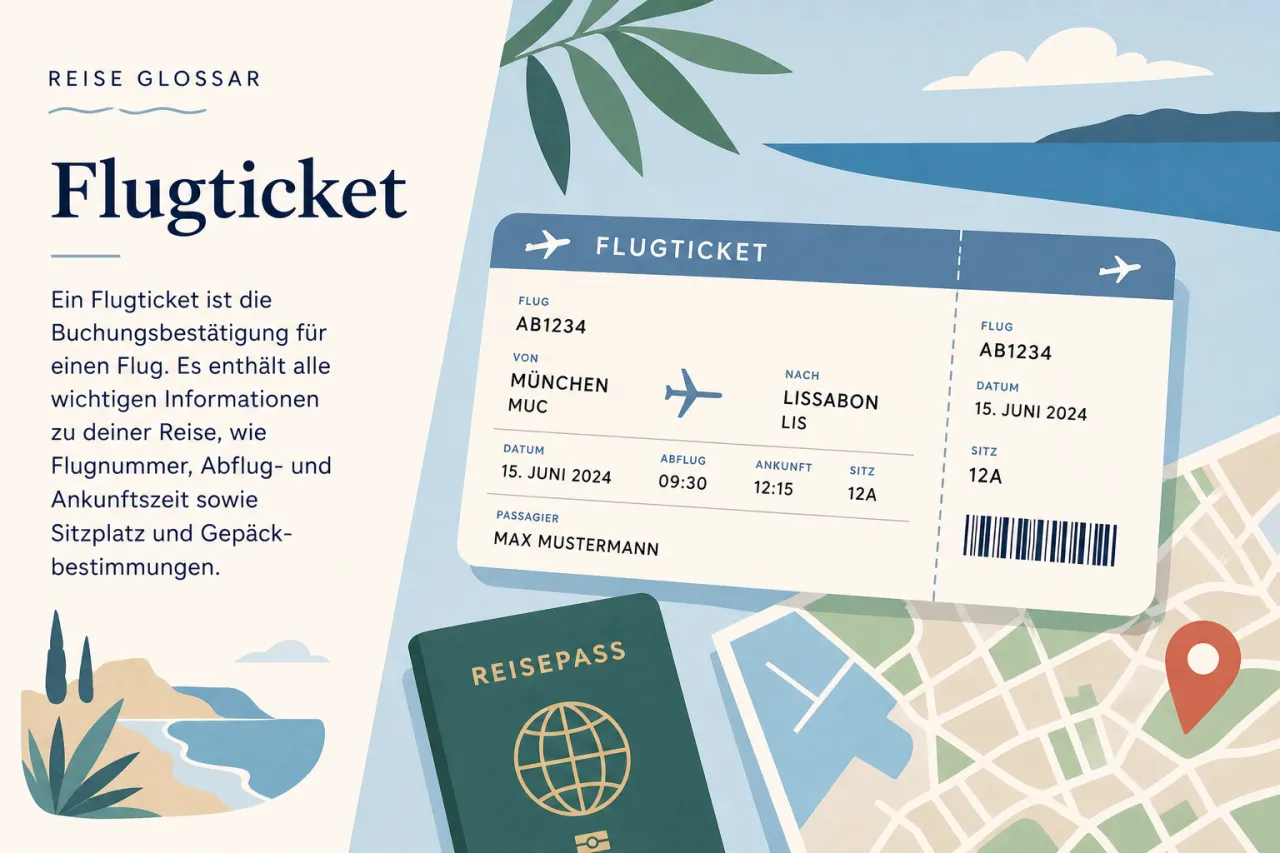 Altes Flugticket mit handschriftlichen Einträgen, Stempelabdrücken und mehrsprachigen Textfeldern auf vergilbtem Papier aus der Luftfahrtgeschichte.