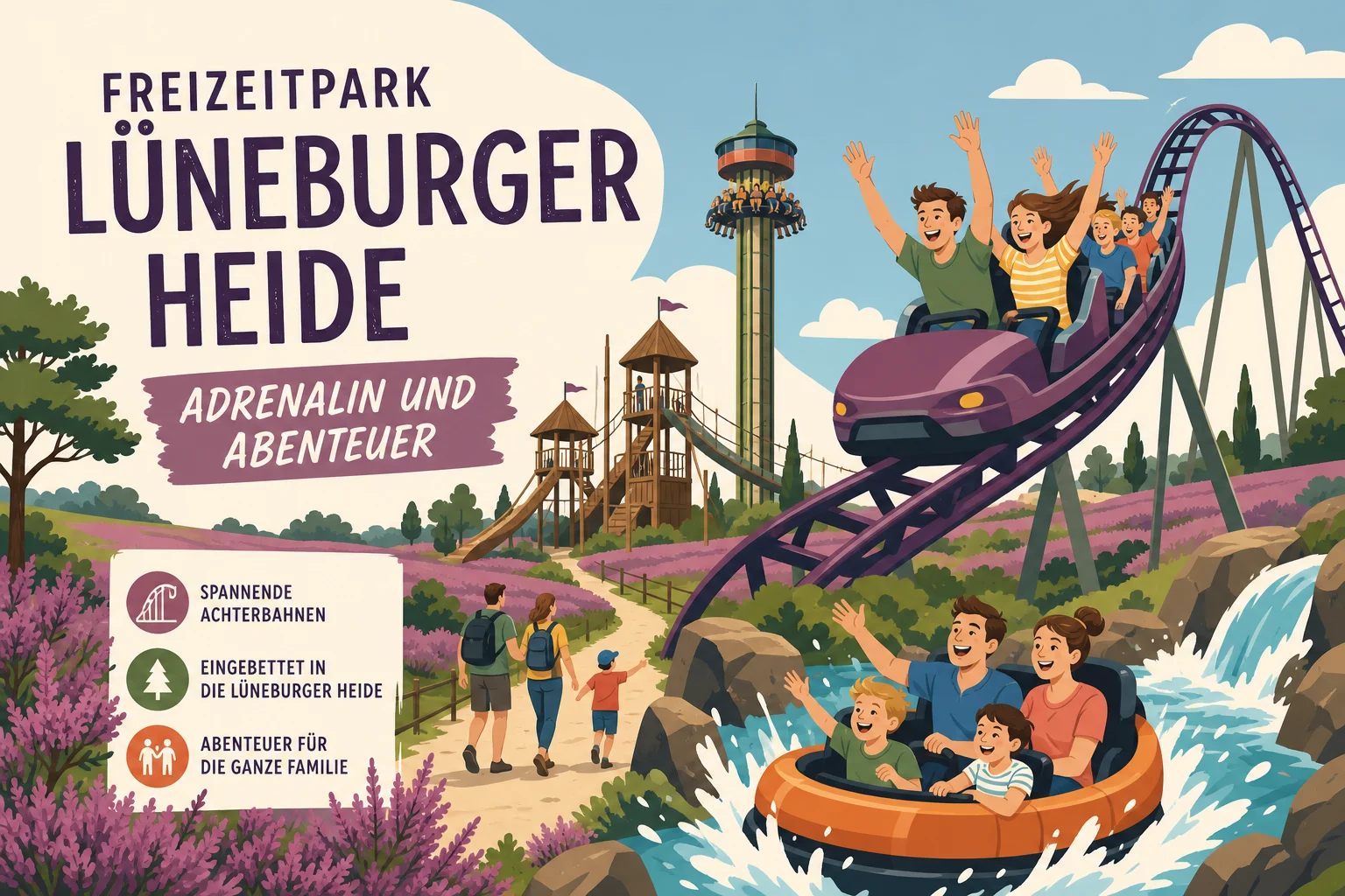 Freizeitpark Lüneburger Heide: Adrenalin und Abenteuer