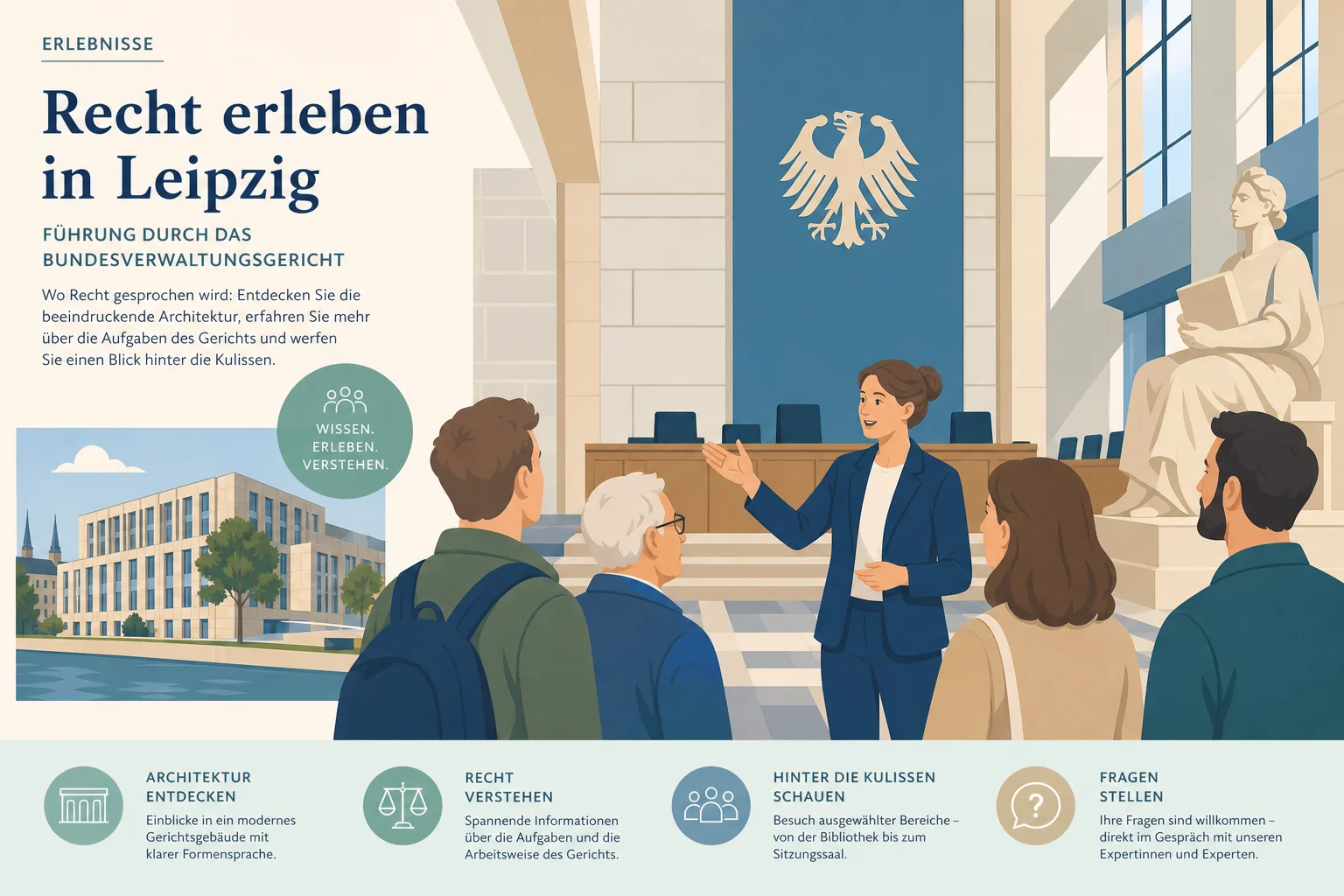 Führung durch das Bundesverwaltungsgericht Leipzig