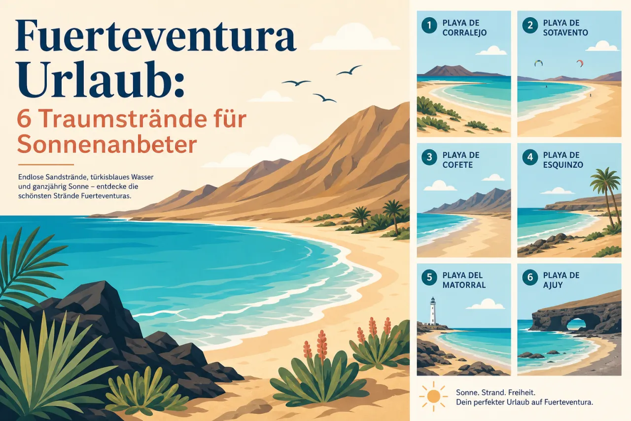 Fuerteventura Urlaub: 6 Traumstrände für Sonnenanbeter