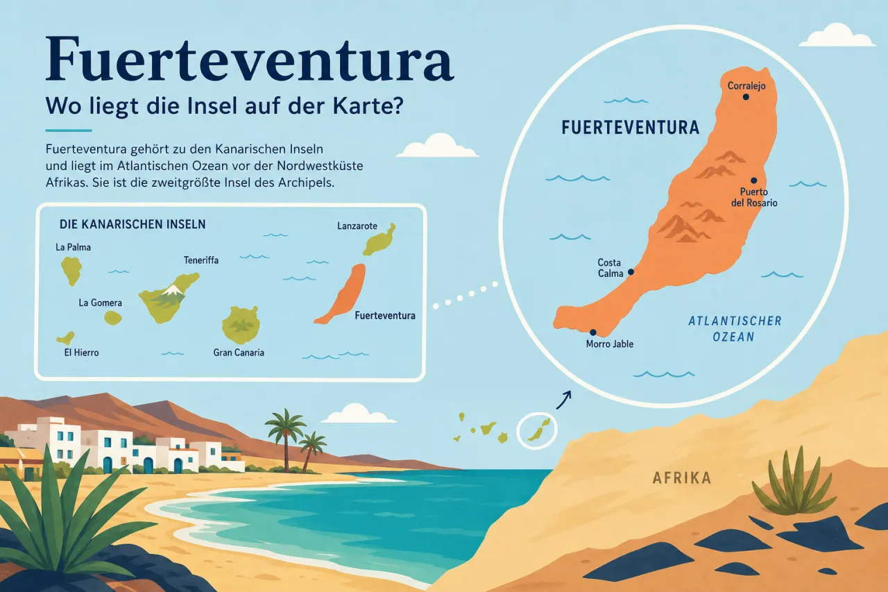 Fuerteventura: Wo liegt die Insel auf der Karte?