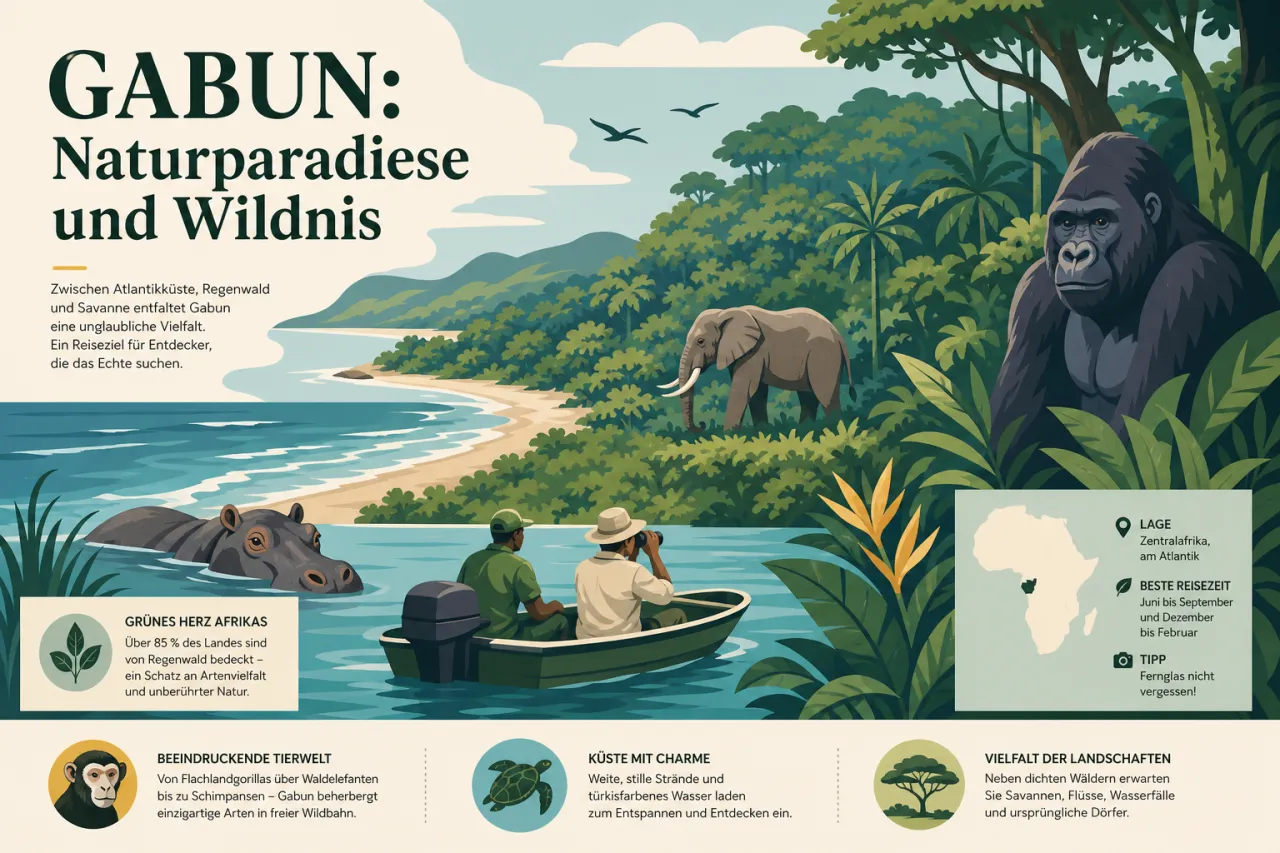 Gabun: Naturparadiese und Wildnis