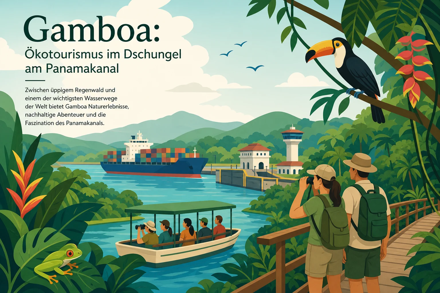 Gamboa: Ökotourismus im Dschungel am Panamakanal