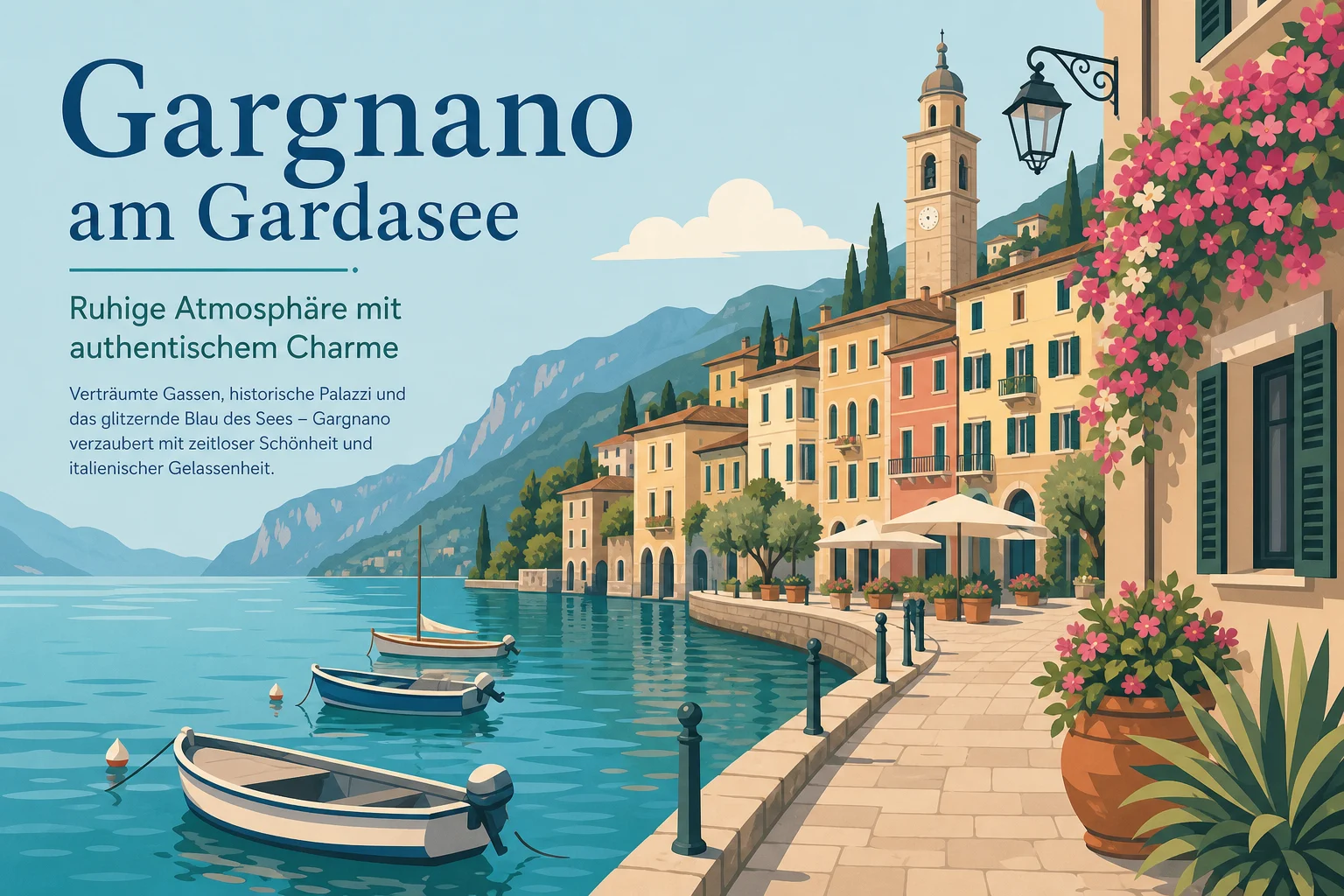 Gargnano am Gardasee: Ruhige Atmosphäre mit authentischem Charme