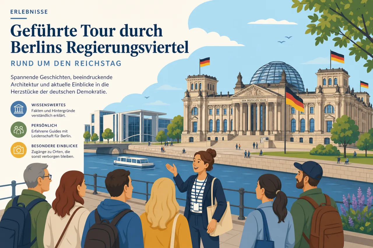 Geführte Tour durch Berlins Regierungsviertel rund um den Reichstag