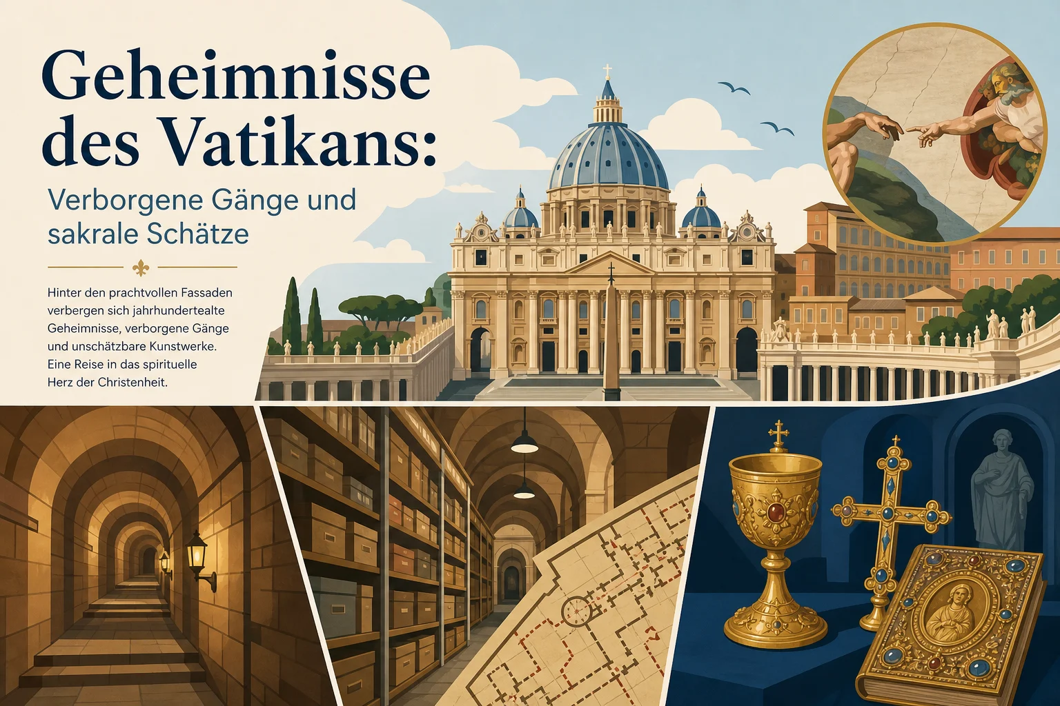 Geheimnisse des Vatikans: Verborgene Gänge und sakrale Schätze