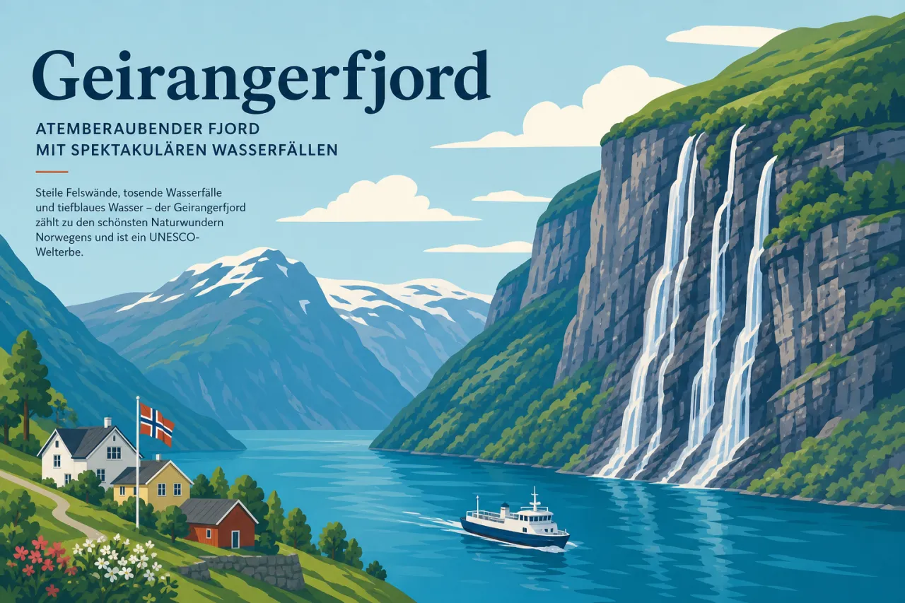 Geirangerfjord: Wasserfälle, Aussichtspunkte und Fjordrouten