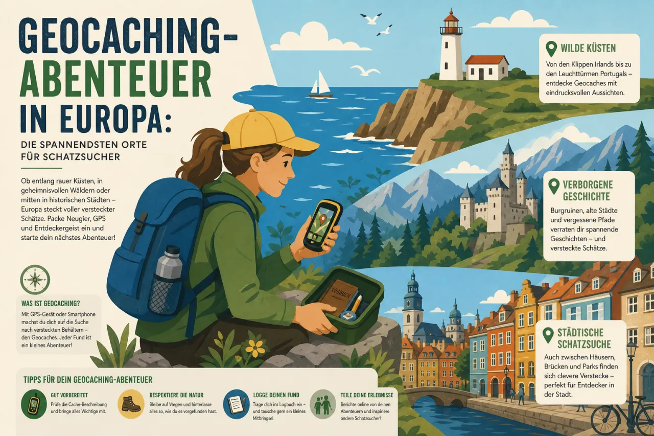 Geocaching-Abenteuer in Europa: Die spannendsten Orte für Schatzsucher