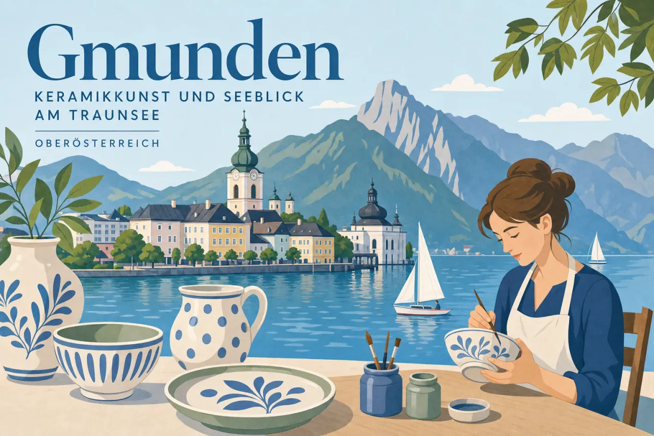 Gmunden: Keramikkunst und Seeblick am Traunsee