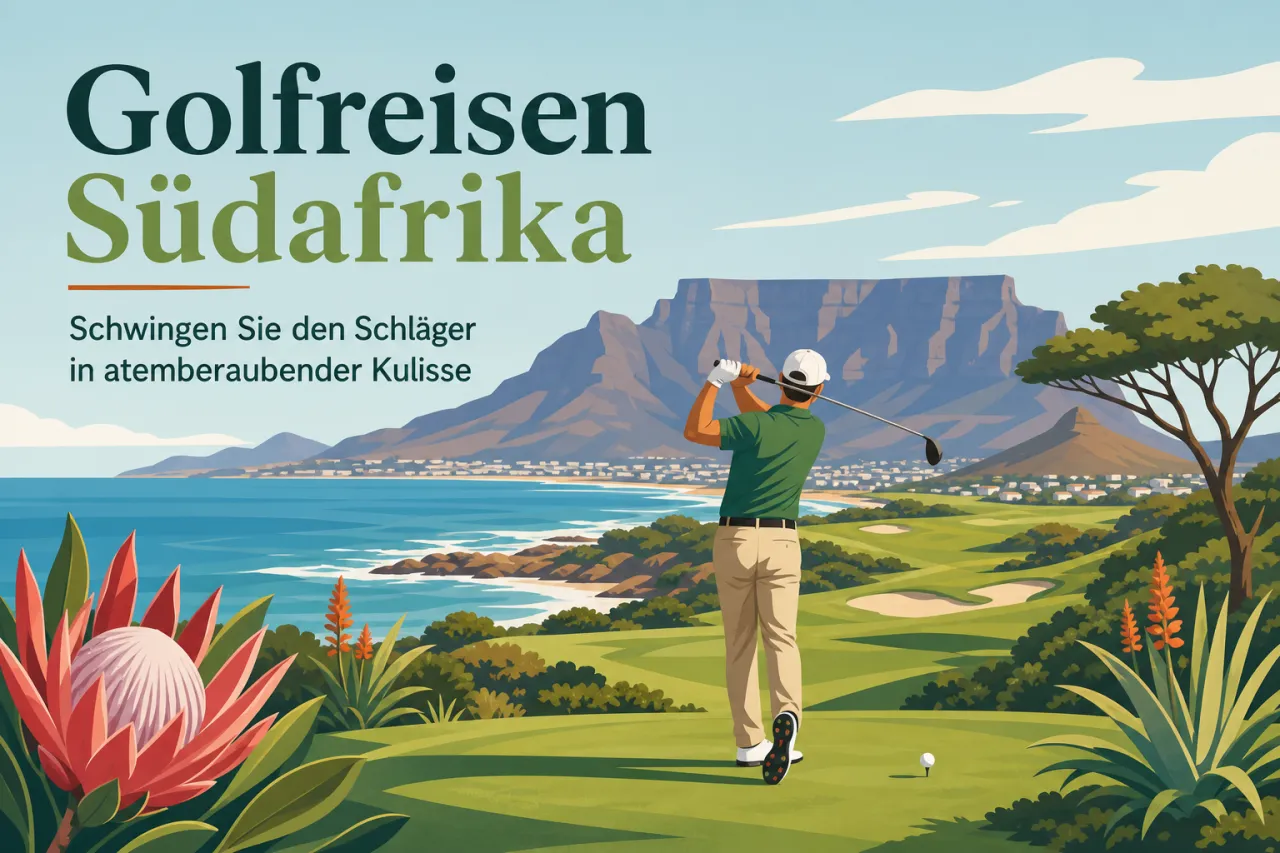 Golfreisen Südafrika: Schwingen Sie den Schläger in atemberaubender Kulisse