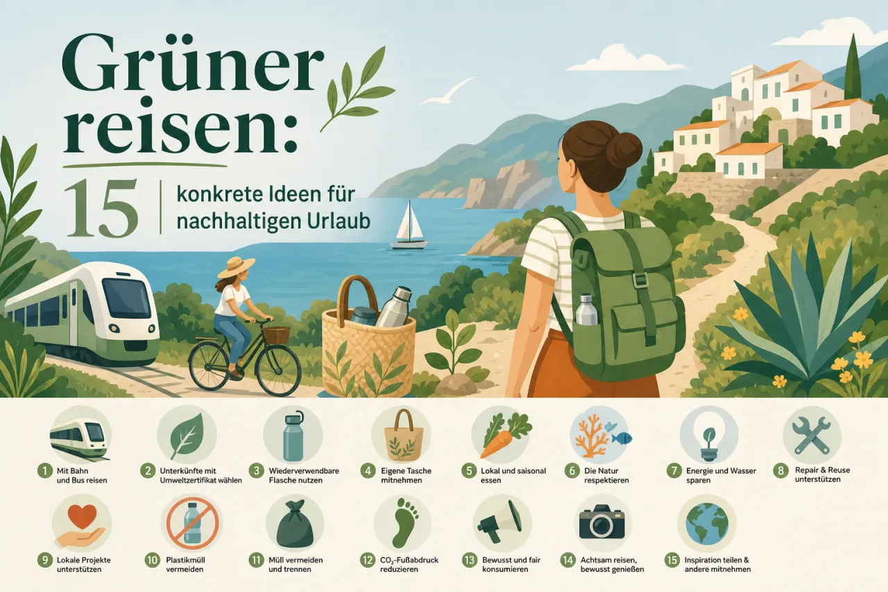 Grüner reisen: 15 konkrete Ideen für nachhaltigen Urlaub