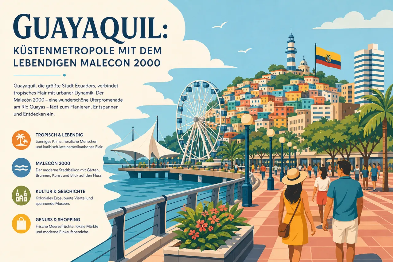 Guayaquil: Küstenmetropole mit dem lebendigen Malecon 2000
