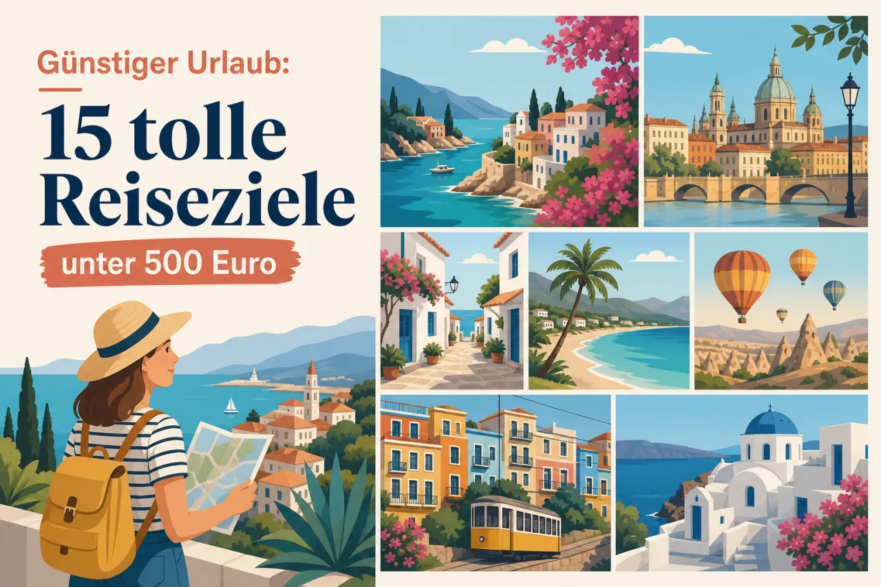 Günstiger Urlaub: 15 tolle Reiseziele unter 500 Euro