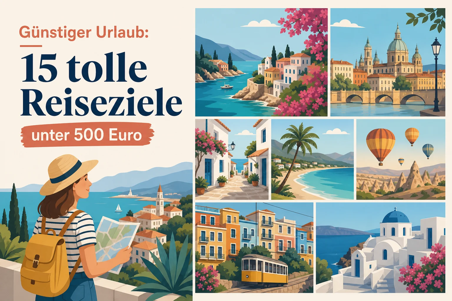 Günstiger Urlaub: 15 tolle Reiseziele unter 500 Euro