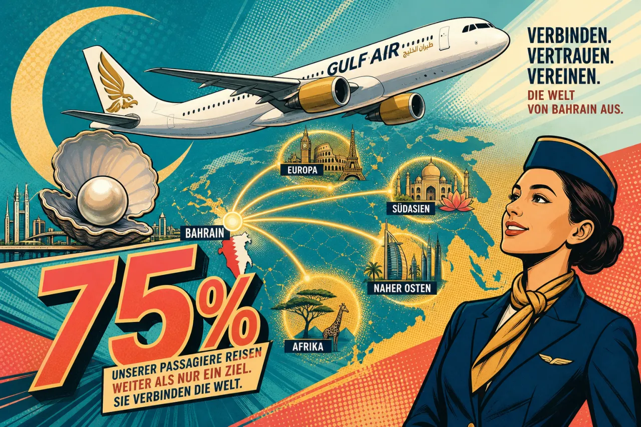 Gulf Air baut Netz wieder auf: 75 Prozent zurück