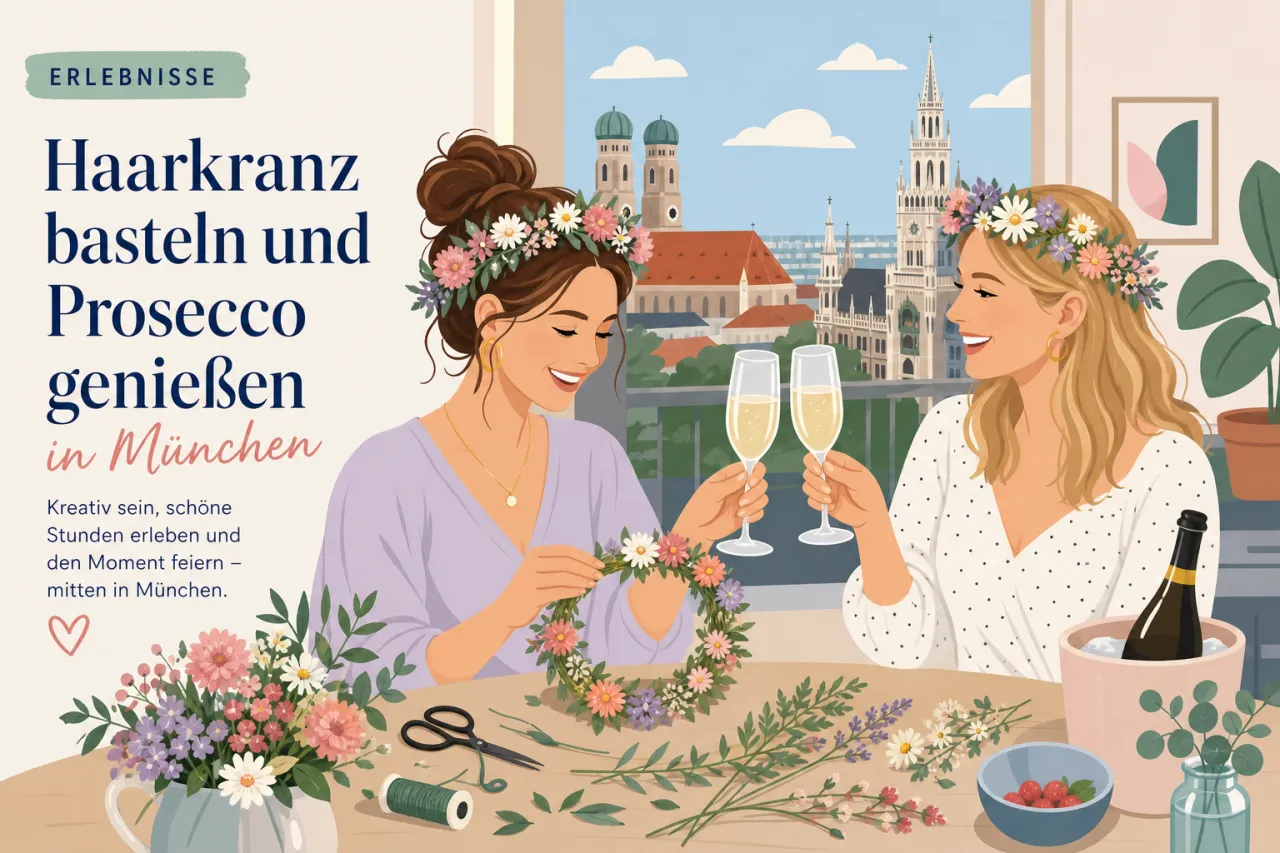 Haarkranz basteln und Prosecco genießen in München