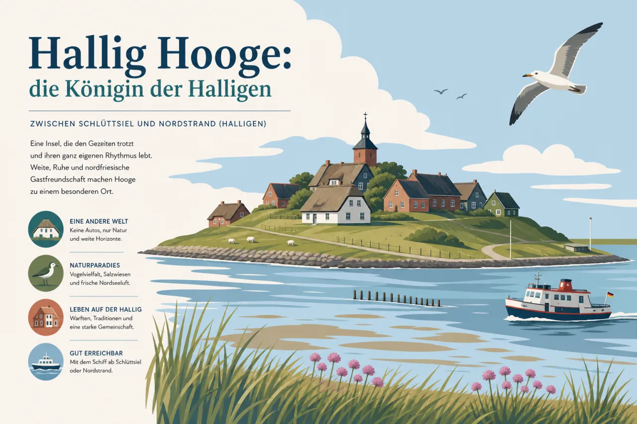Hallig Hooge: die Königin der Halligen zwischen Schlüttsiel und Nordstrand