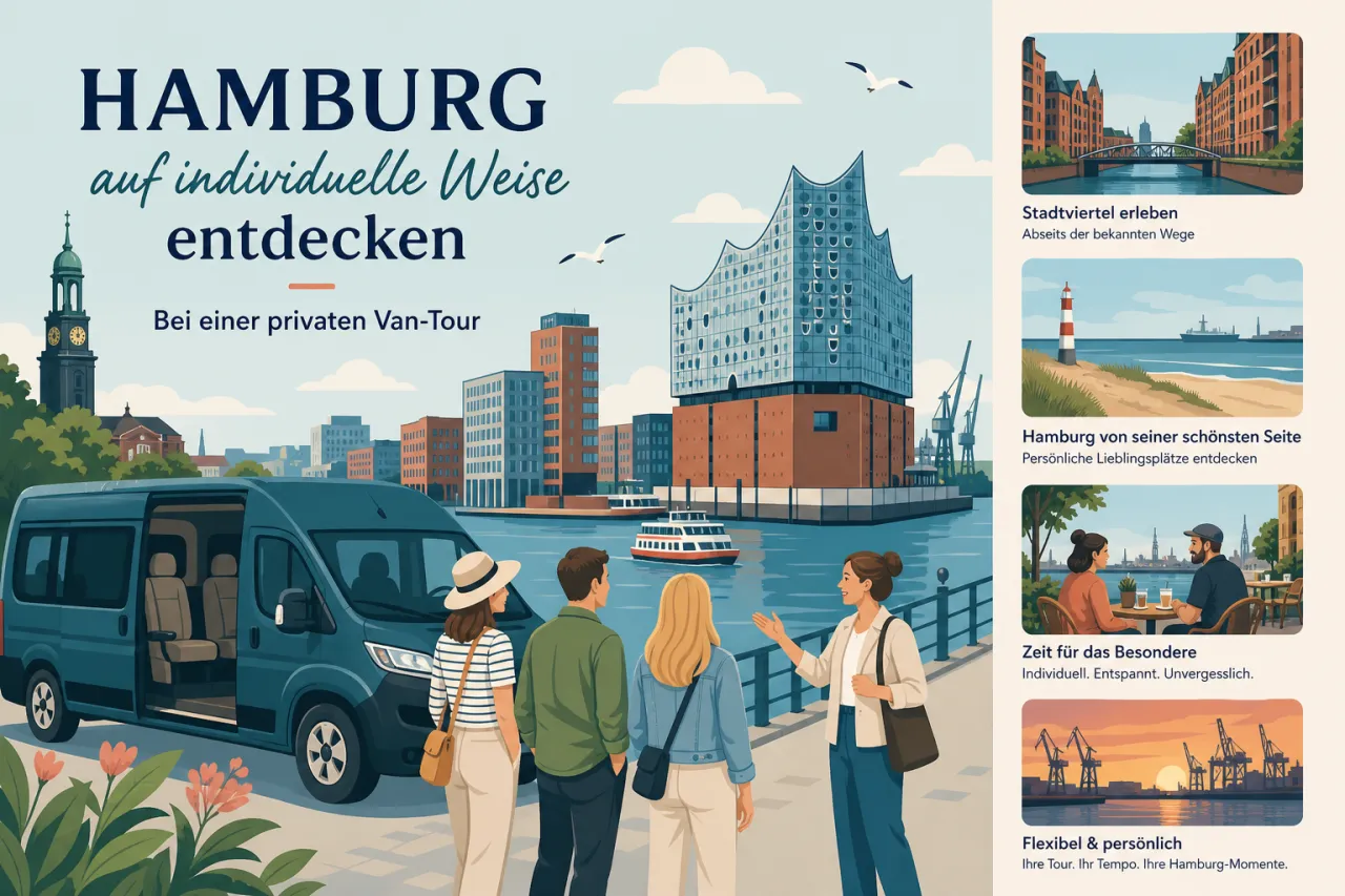 Hamburg auf individuelle Weise entdecken bei einer privaten Van-Tour