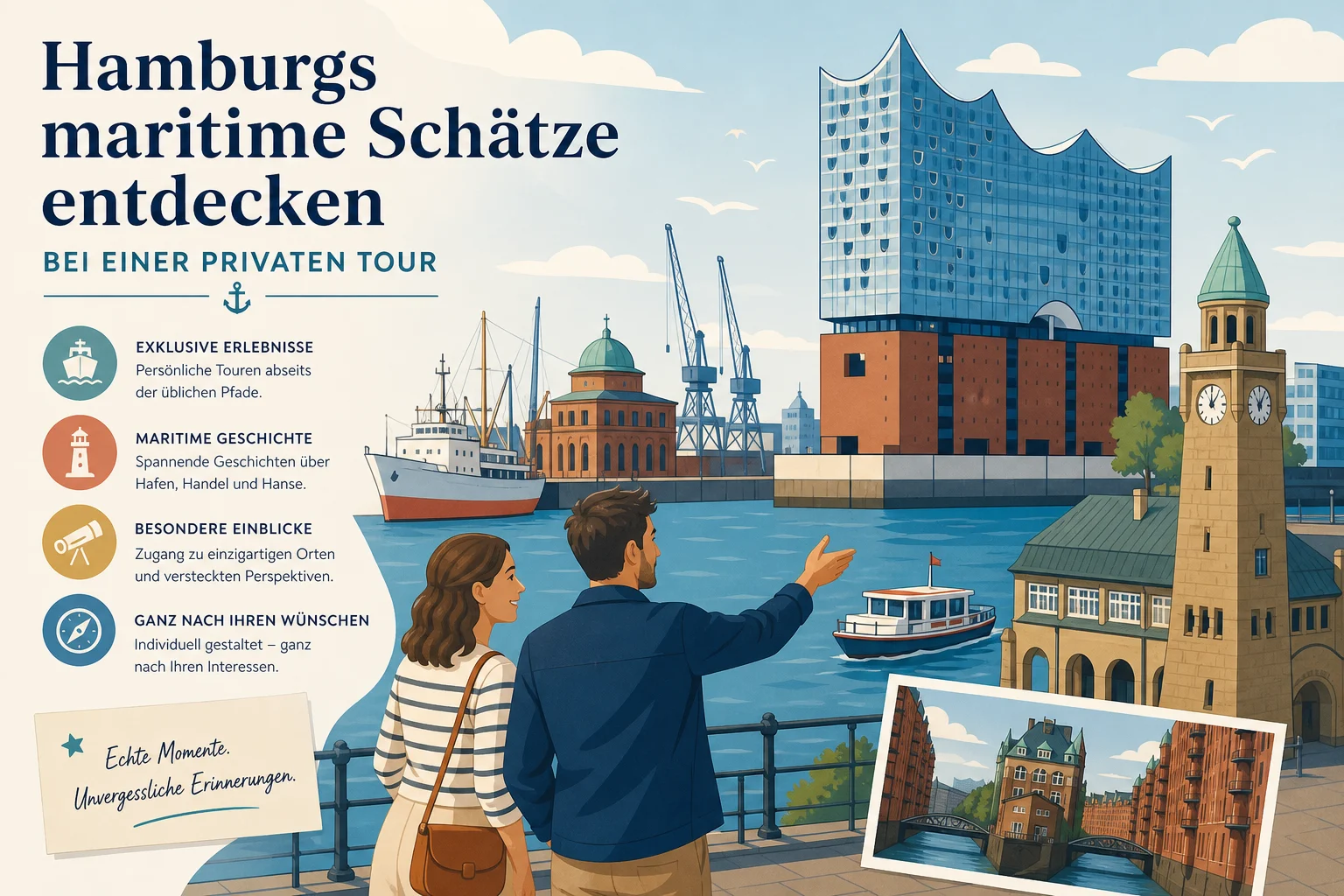 Hamburgs maritime Schätze entdecken bei einer privaten Tour